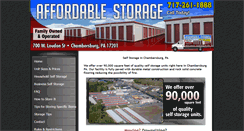 Desktop Screenshot of chambersburgselfstorage.com